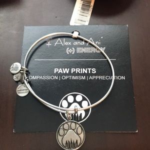 Alex and Ani Paw Prints Bangle